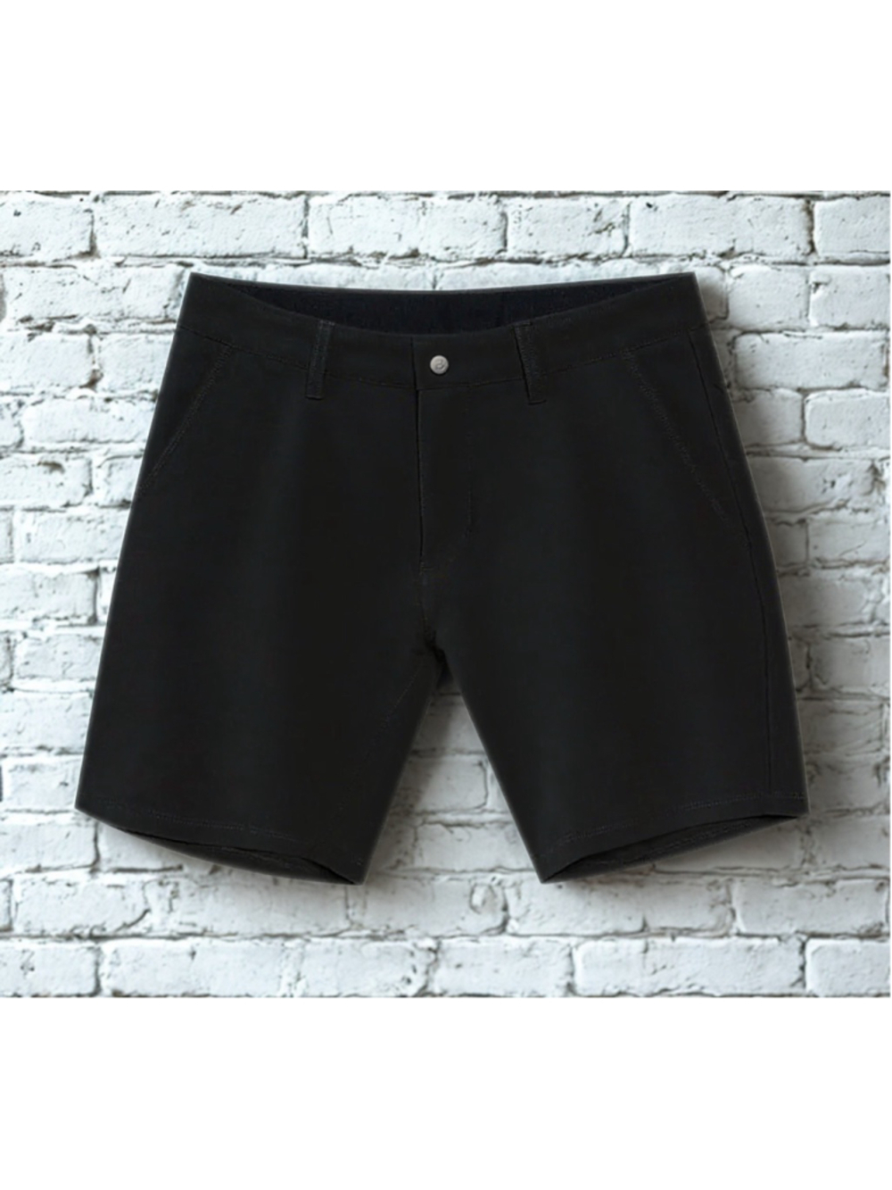 Men's Bylt Basics Shorts size 40 Kinetic Shorts Black Flat Front 7’ Inseam NEW - Picture 3 of 14